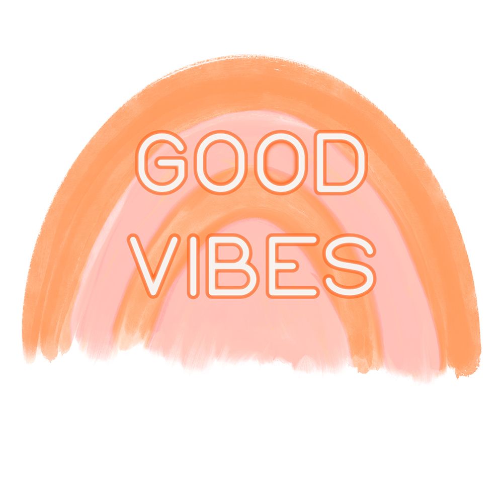 Good Vibes - Orange art print by Amber Clarkson for $57.95 CAD