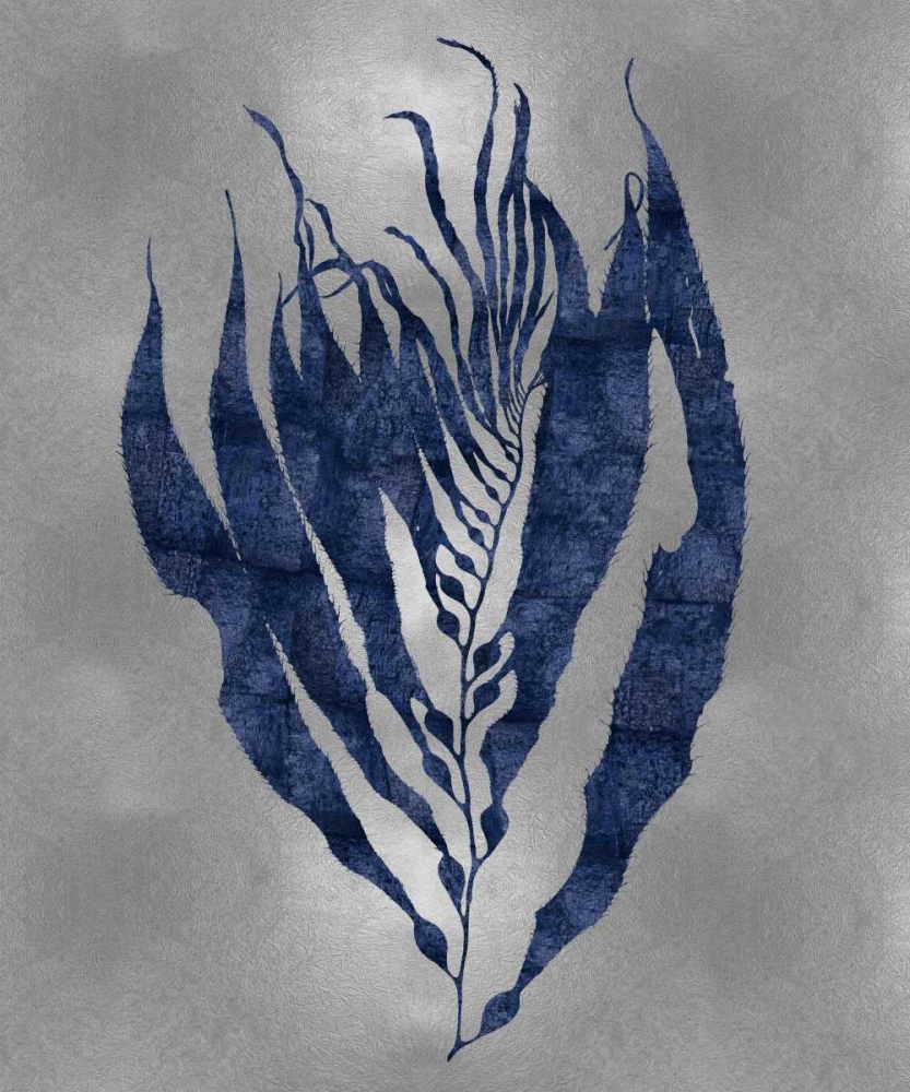 Sea Life - Blue on Silver I art print by Melonie Miller for $57.95 CAD