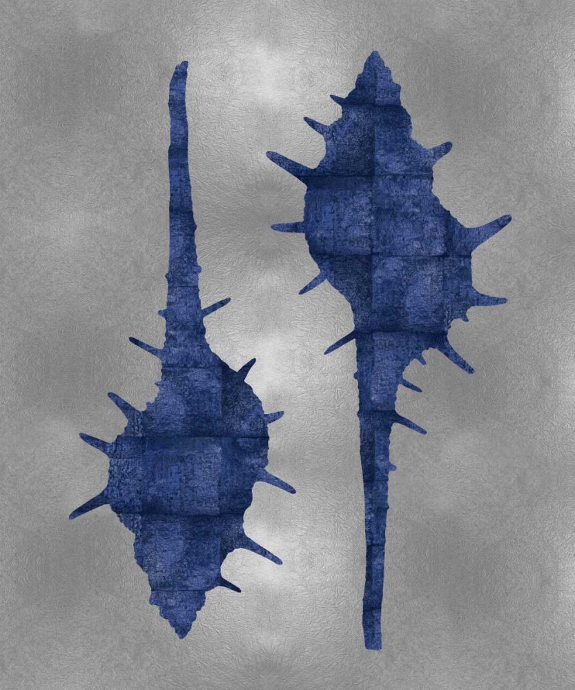 Sea Life - Blue on Silver II art print by Melonie Miller for $57.95 CAD