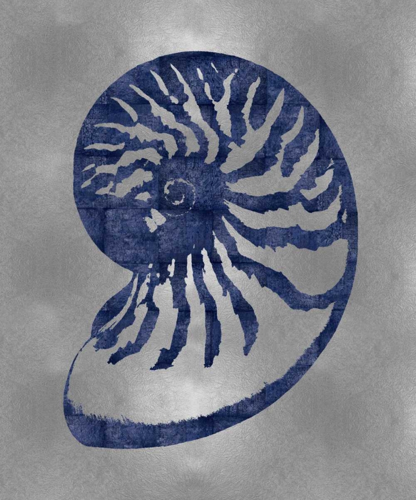 Sea Life - Blue on Silver III art print by Melonie Miller for $57.95 CAD