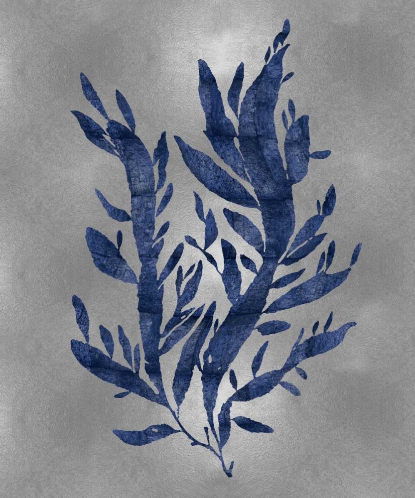 Sea Life - Blue on Silver IV art print by Melonie Miller for $57.95 CAD