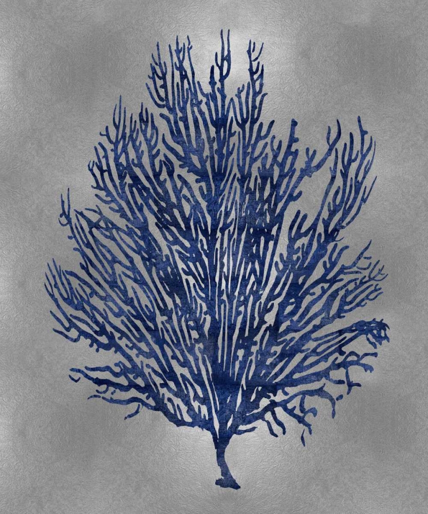 Sea Life - Blue on Silver V art print by Melonie Miller for $57.95 CAD