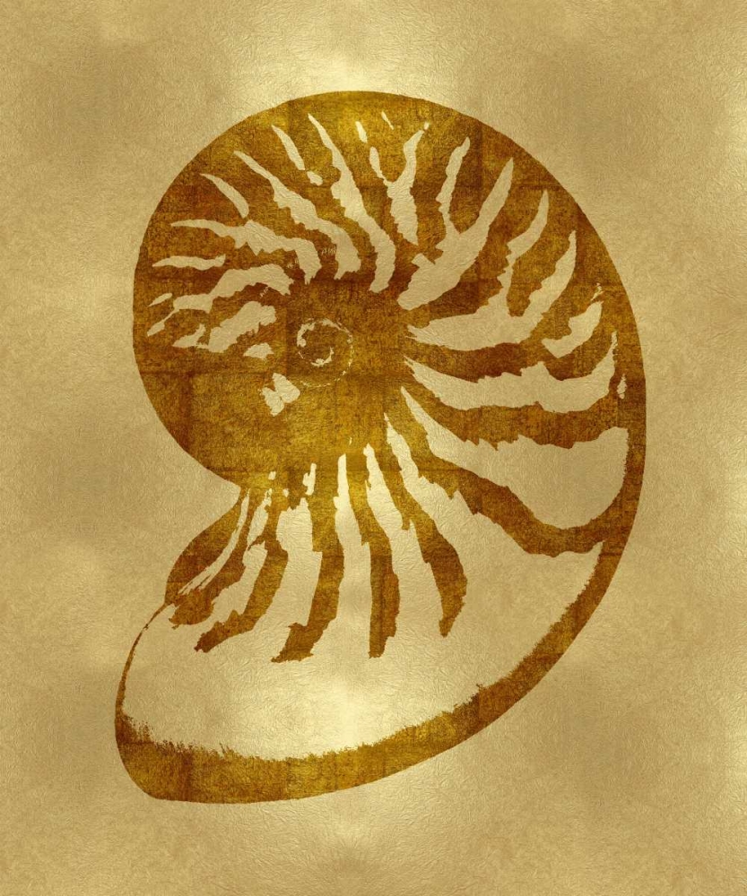 Sea Life - Gold III art print by Melonie Miller for $57.95 CAD