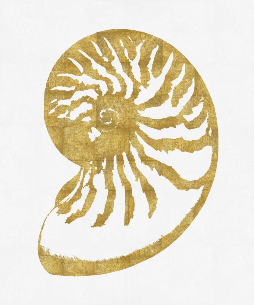 Sea Life - Gold on White III art print by Melonie Miller for $57.95 CAD
