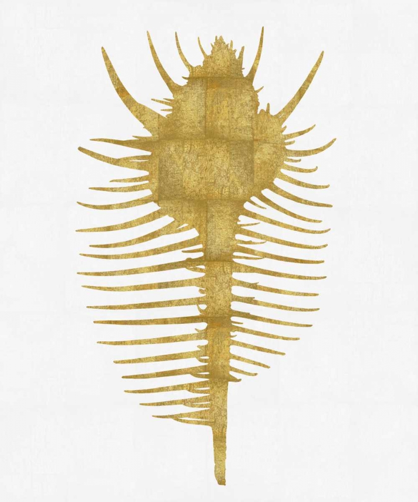 Sea Life - Gold on White VI art print by Melonie Miller for $57.95 CAD