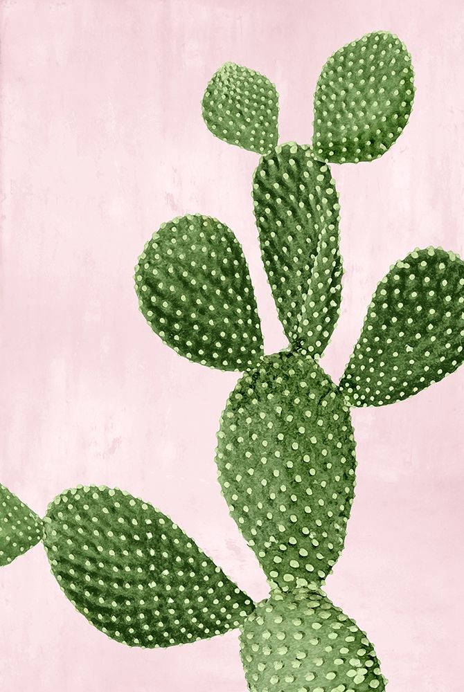 Cactus on Pink VI art print by Mia Jensen for $57.95 CAD