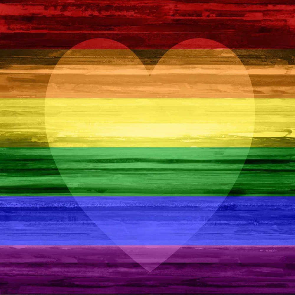 Rainbow Heart art print by Maggie Olsen for $57.95 CAD