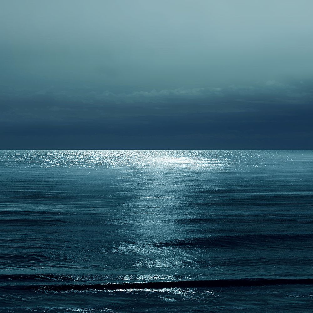 Moonlit Ocean Teal II art print by Maggie Olsen for $57.95 CAD