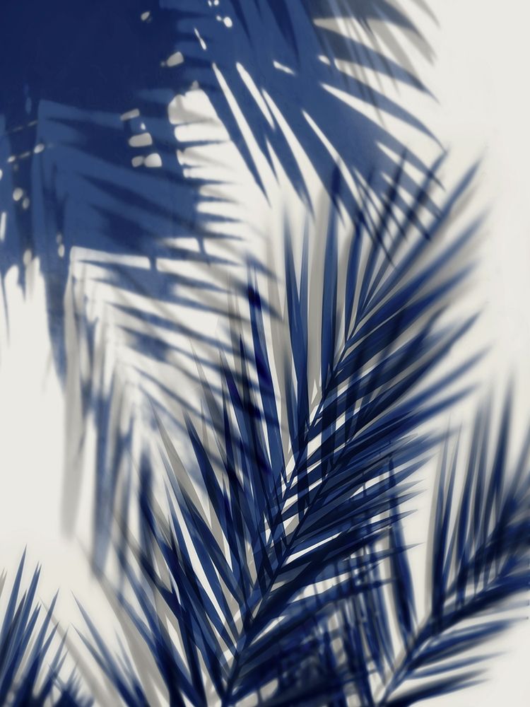 Palm Shadows Blue II art print by Melonie Miller for $57.95 CAD