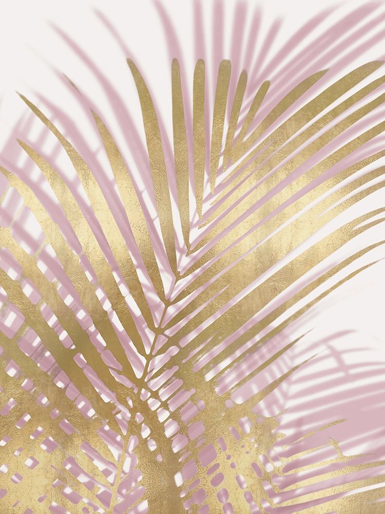 Palm Shadows Blush Gold I art print by Melonie Miller for $57.95 CAD