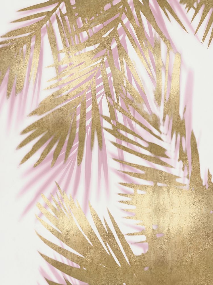 Palm Shadows Blush Gold II art print by Melonie Miller for $57.95 CAD