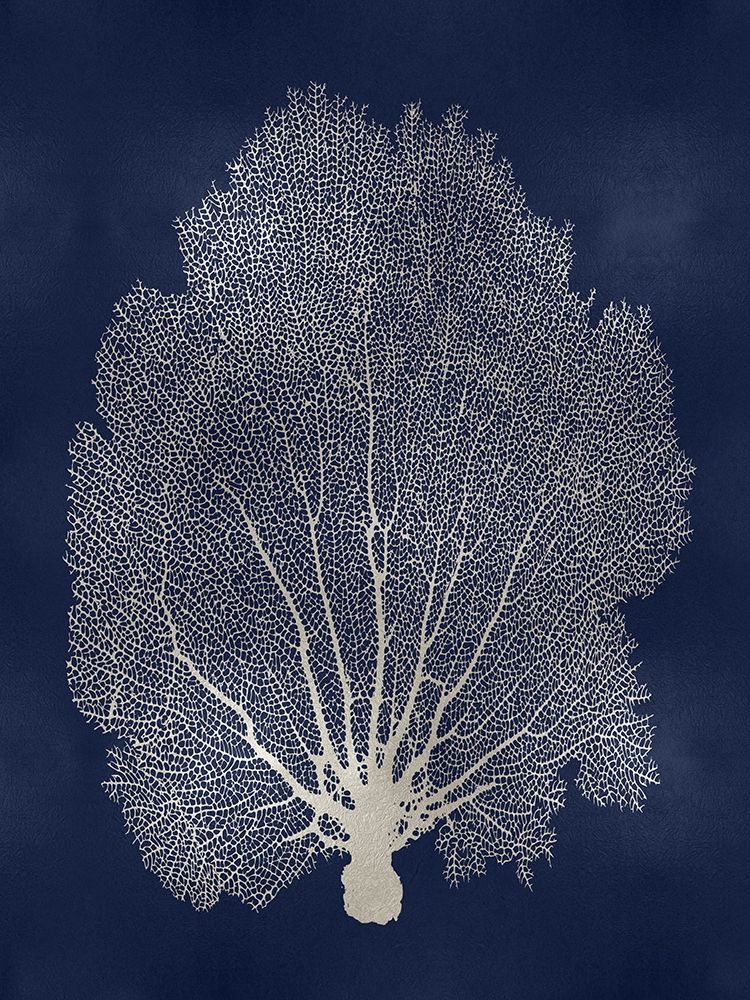 Sea Fan Silver on Blue II art print by Melonie Miller for $57.95 CAD
