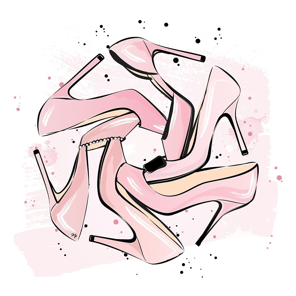 Pink Heels art print by Martina Pavlova for $57.95 CAD