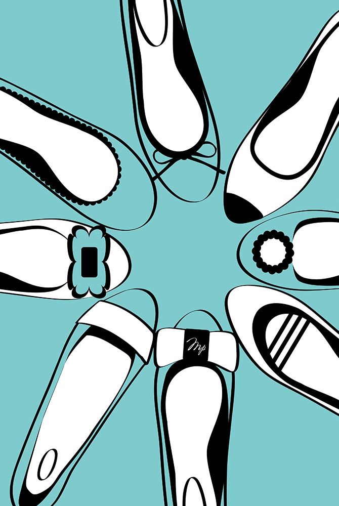 Blue Ballerinas art print by Martina Pavlova for $57.95 CAD