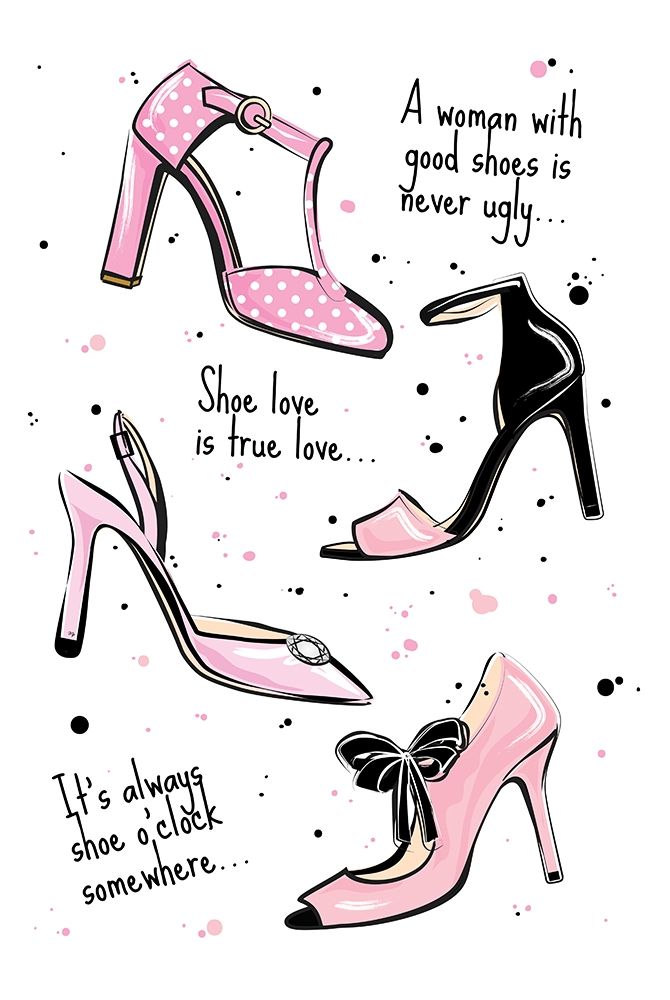 Shoe Quotes art print by Martina Pavlova for $57.95 CAD