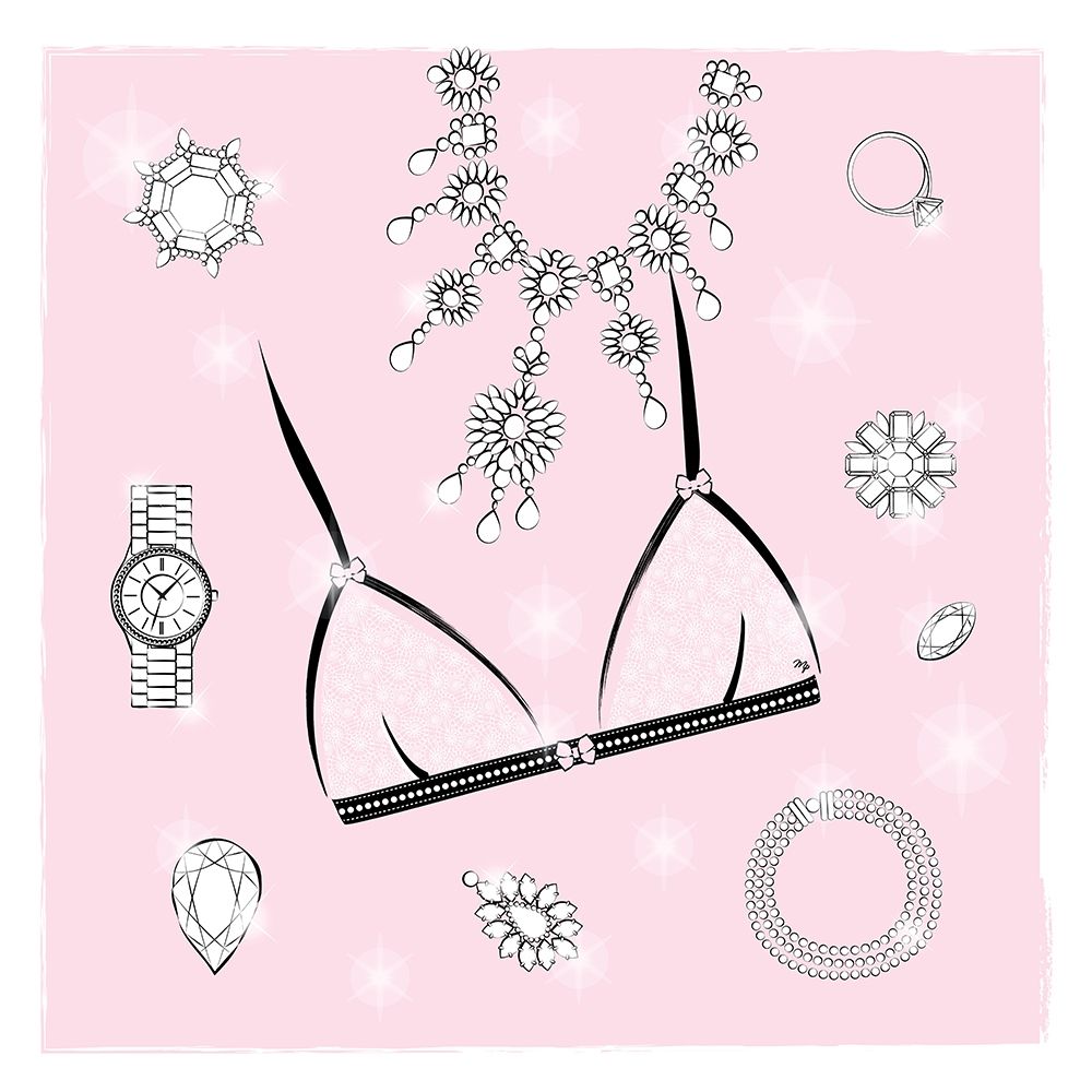 Pink Bra art print by Martina Pavlova for $57.95 CAD