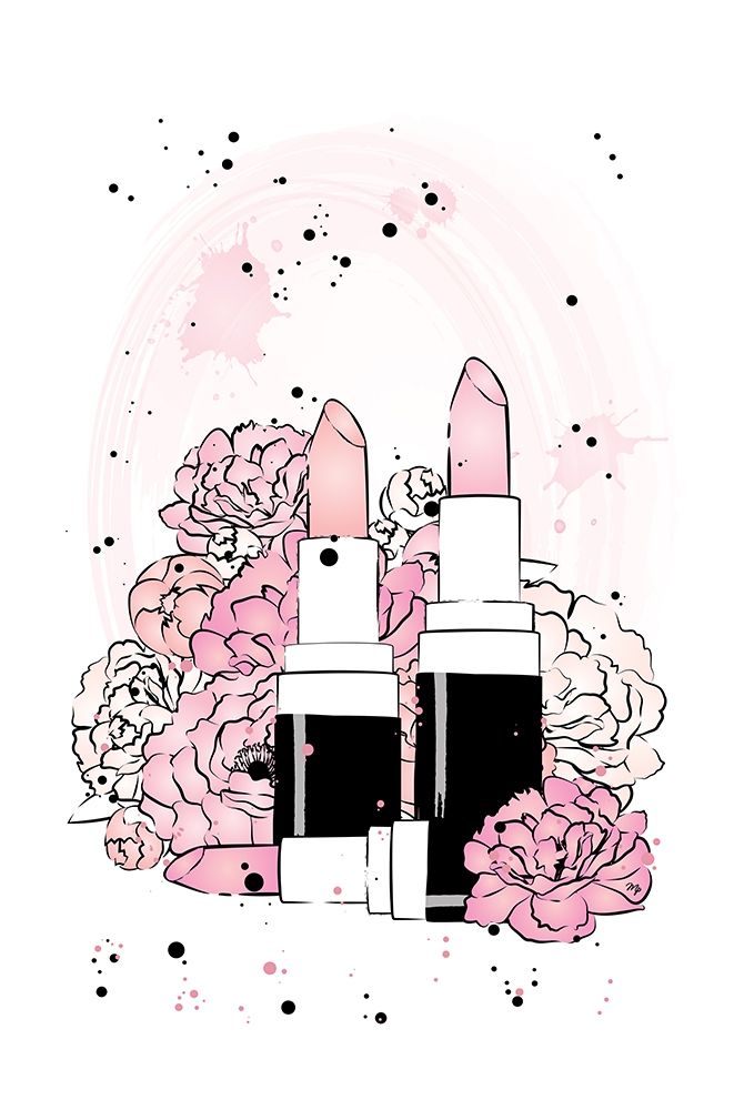 Peony Lipsticks art print by Martina Pavlova for $57.95 CAD