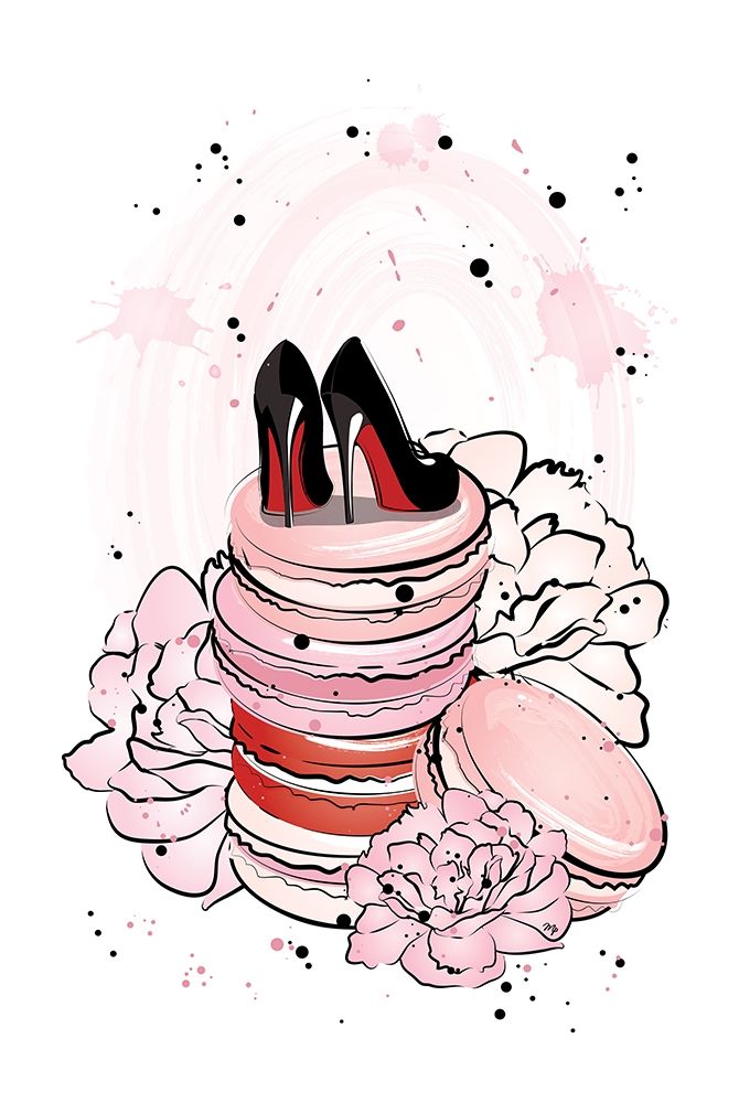 Peony Macarons art print by Martina Pavlova for $57.95 CAD