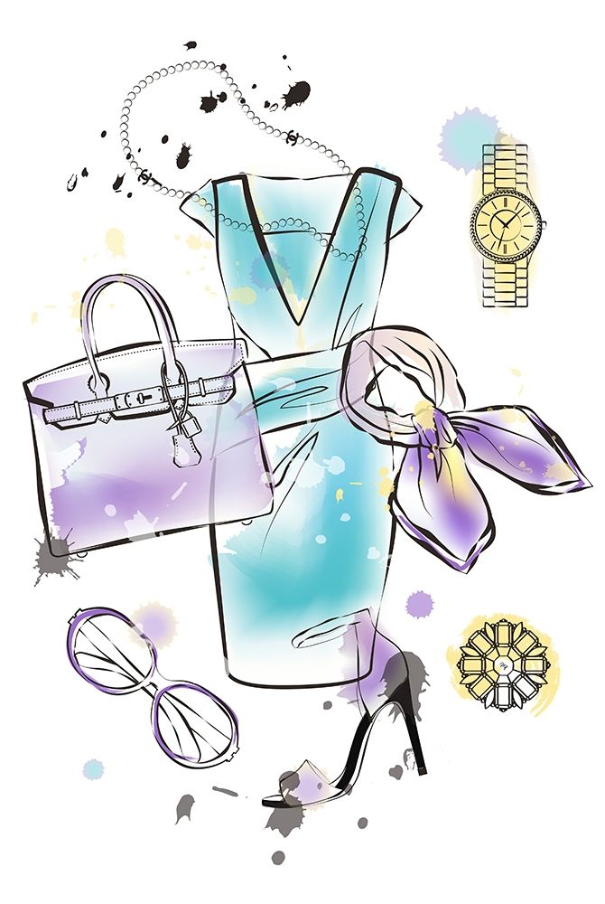 Fashion Flatlay art print by Martina Pavlova for $57.95 CAD