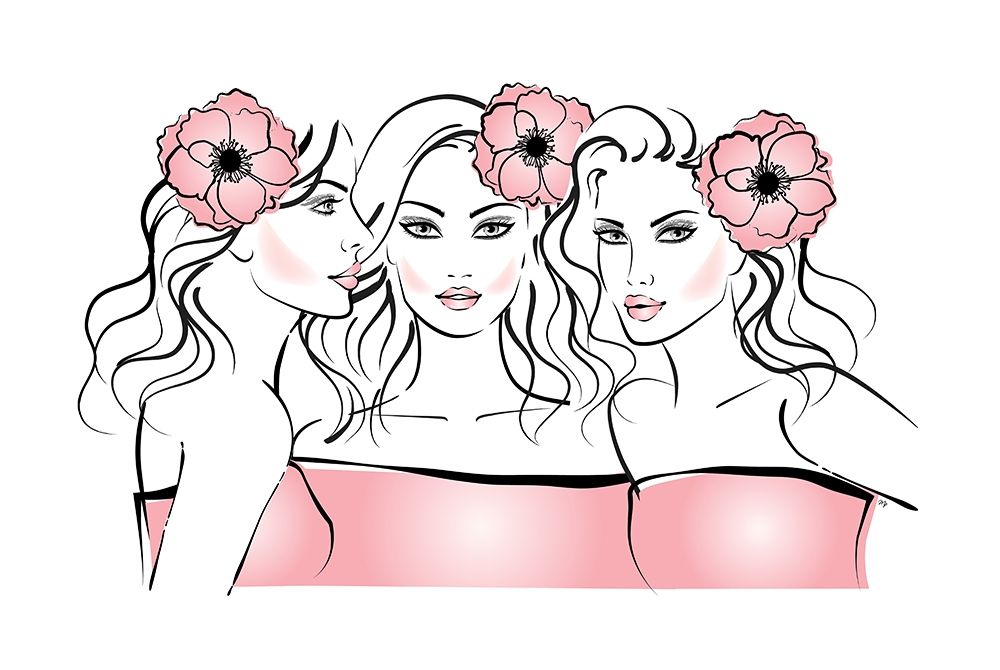 Flower Girls art print by Martina Pavlova for $57.95 CAD