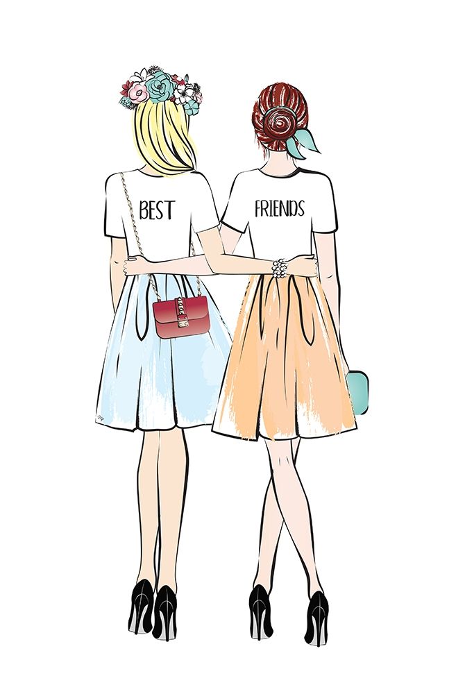 Girlfriends II art print by Martina Pavlova for $57.95 CAD