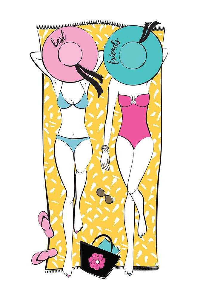 Summer Girls II art print by Martina Pavlova for $57.95 CAD