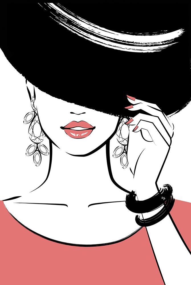Hat Girl III art print by Martina Pavlova for $57.95 CAD