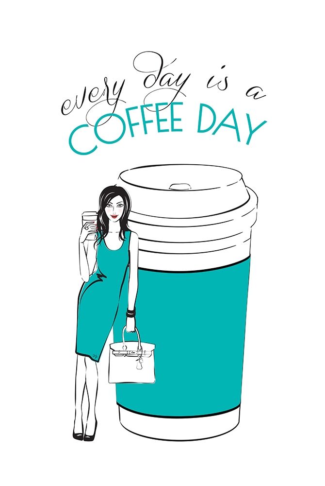 Coffee Day art print by Martina Pavlova for $57.95 CAD