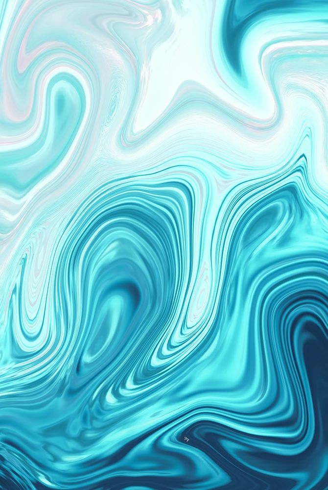 Cyan Marble art print by Martina Pavlova for $57.95 CAD