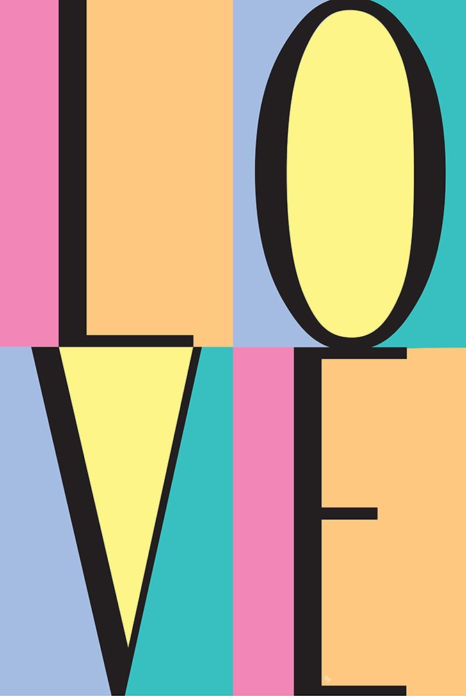 Love Block art print by Martina Pavlova for $57.95 CAD