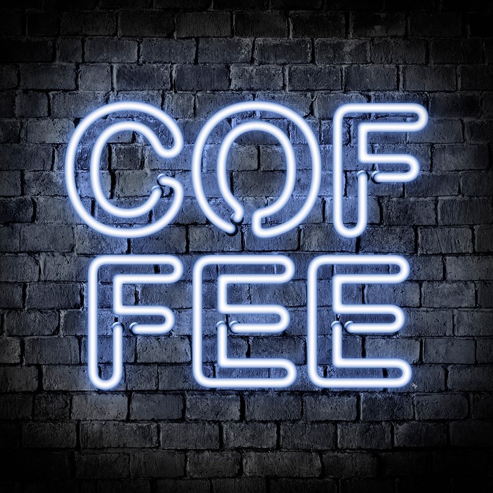 Neon Coffee art print by Martina Pavlova for $57.95 CAD