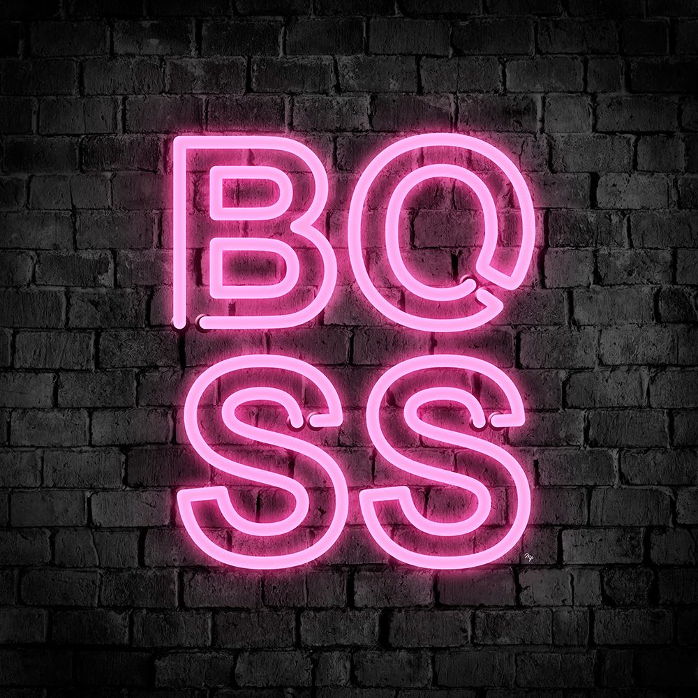 Neon Boss art print by Martina Pavlova for $57.95 CAD