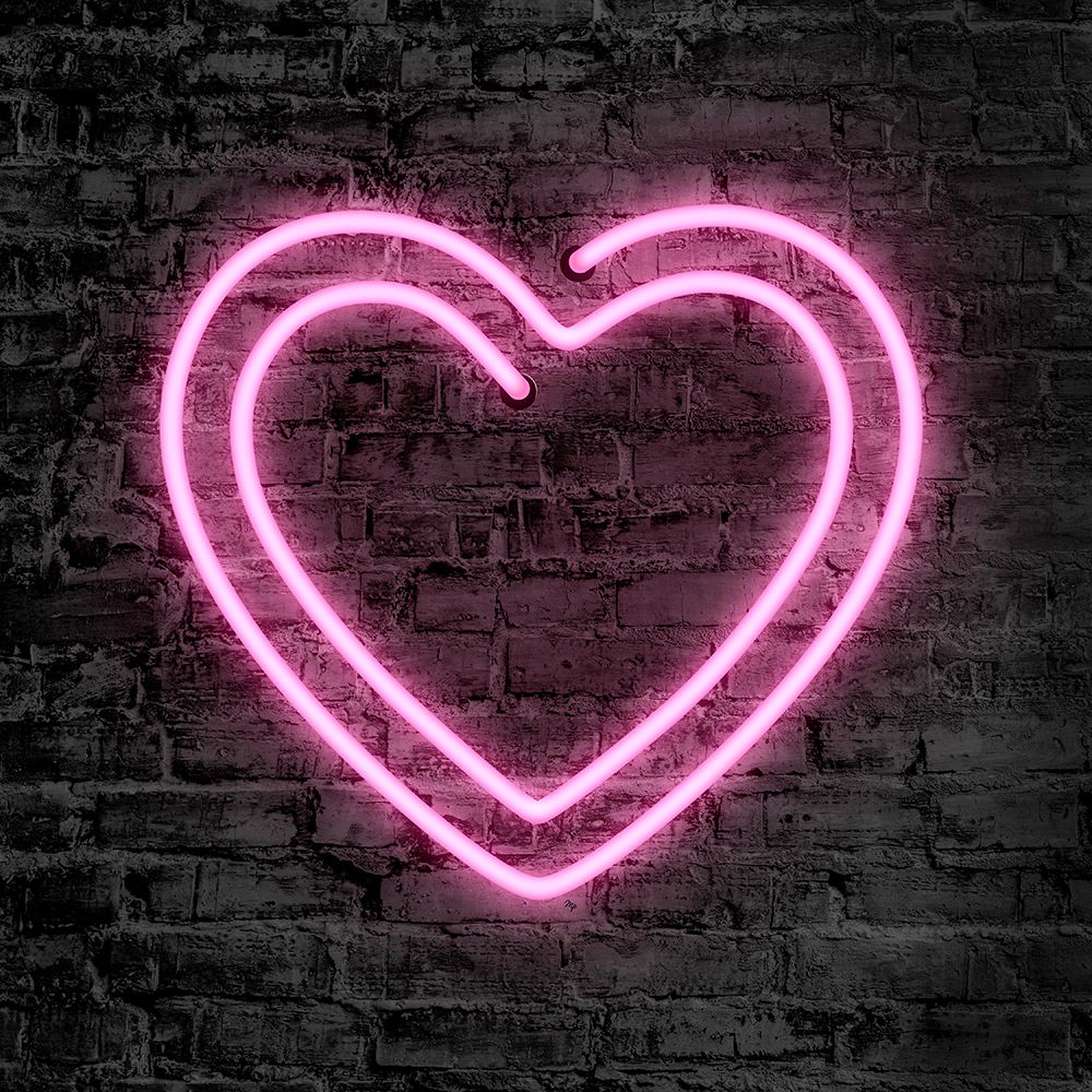 Neon Heart art print by Martina Pavlova for $57.95 CAD