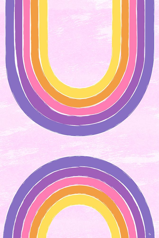 Pink Arcs art print by Martina Pavlova for $57.95 CAD