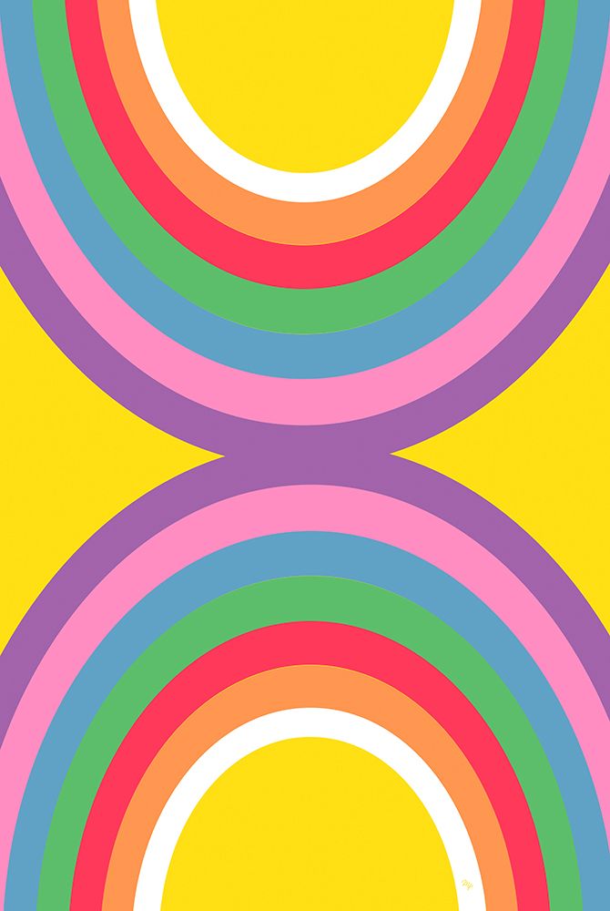 Bold Rainbow art print by Martina Pavlova for $57.95 CAD