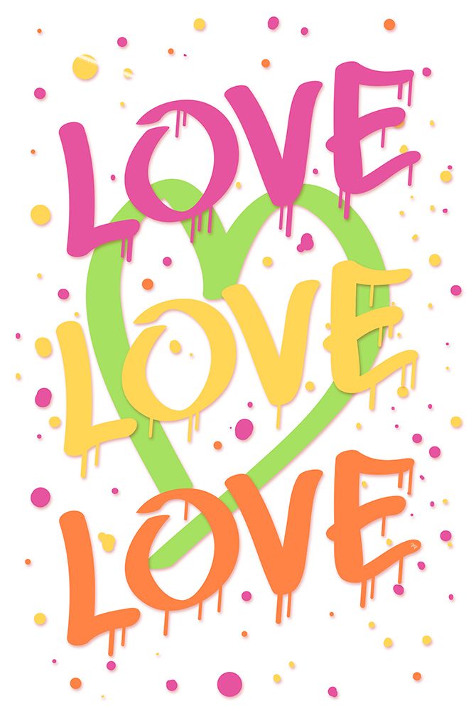 Graffiti Love II art print by Martina Pavlova for $57.95 CAD