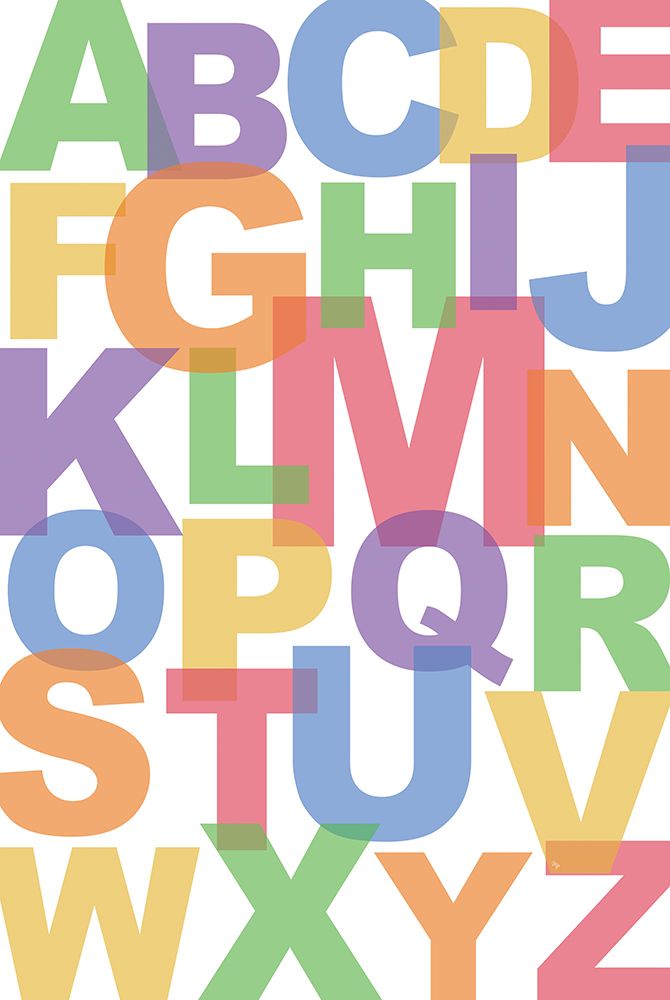 ABC art print by Martina Pavlova for $57.95 CAD