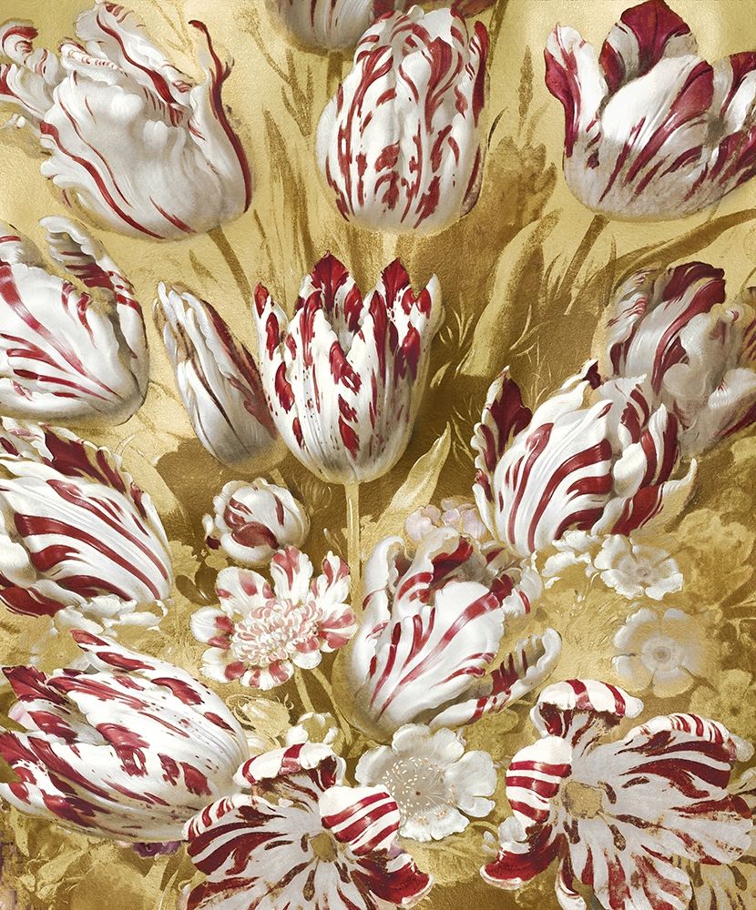 Tulip Bouquet in Red art print by Angela McQueen for $57.95 CAD