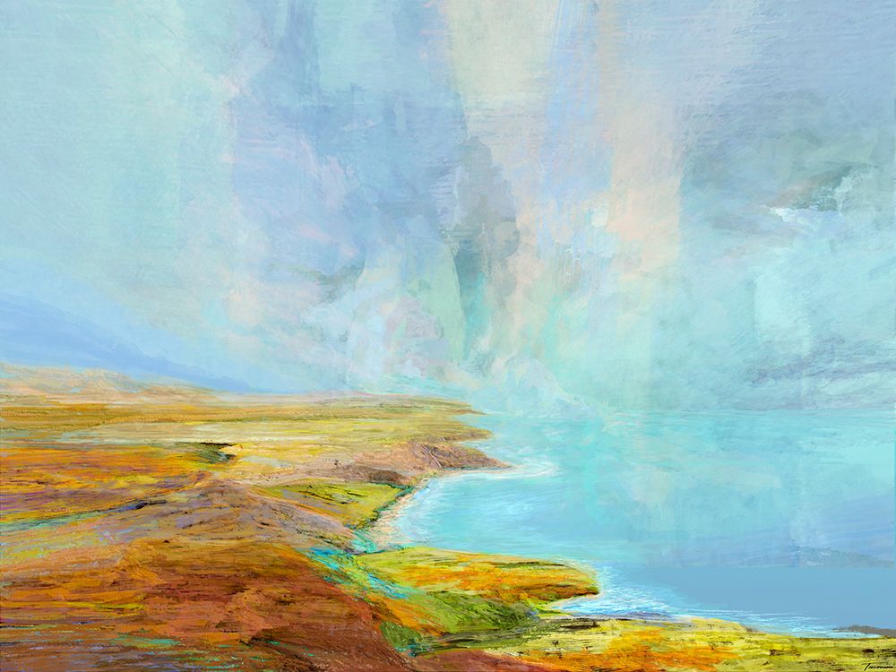 Ocean Cliffs art print by Michael Tienhaara for $57.95 CAD