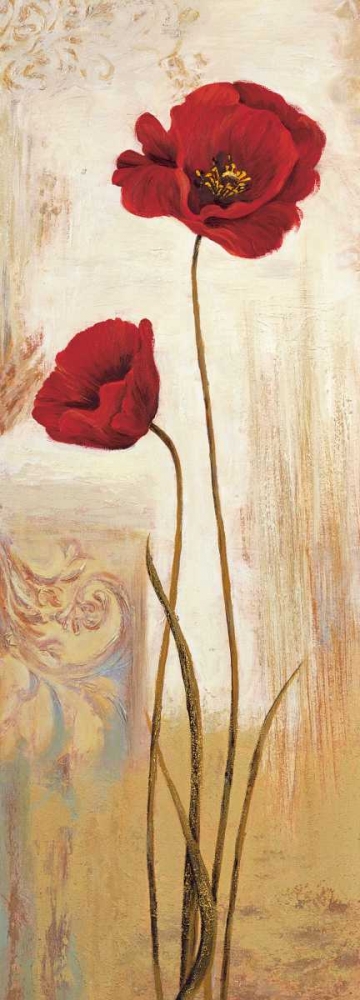Panneau coquelicots art print by Nathalie Besson for $57.95 CAD