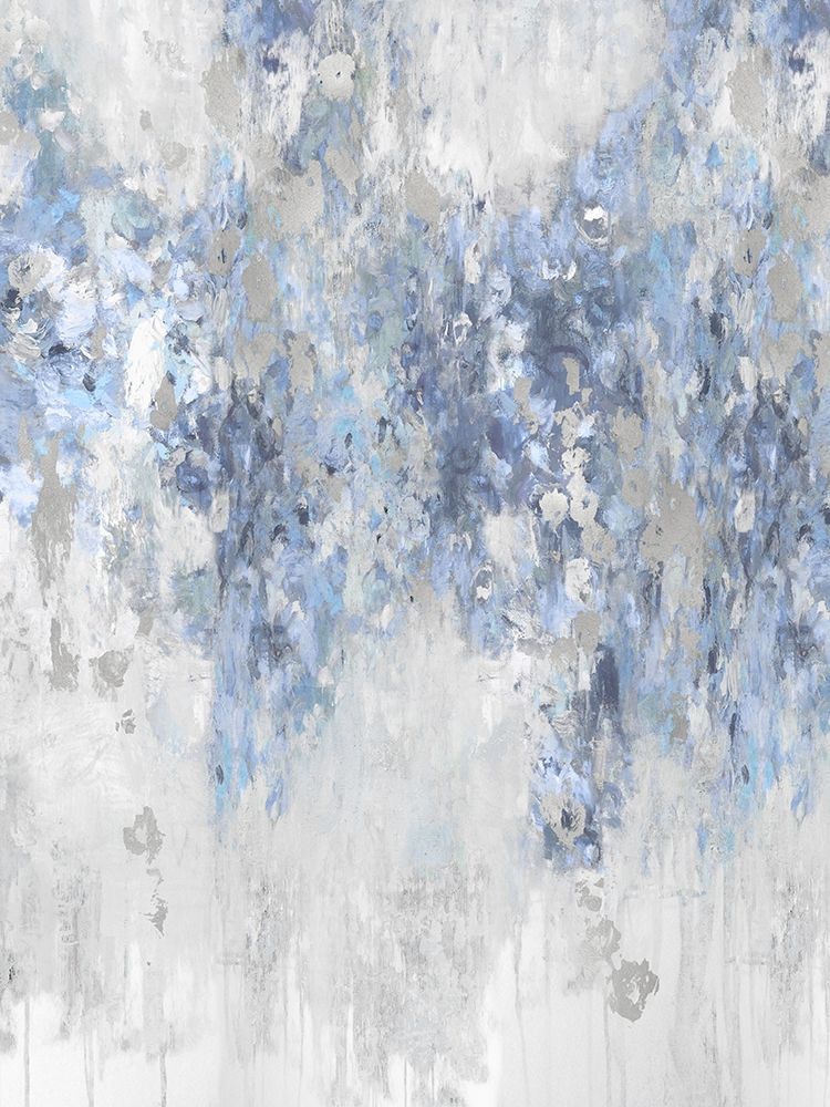 Cascade Blue with Silver art print by Nikki Robbins for $57.95 CAD