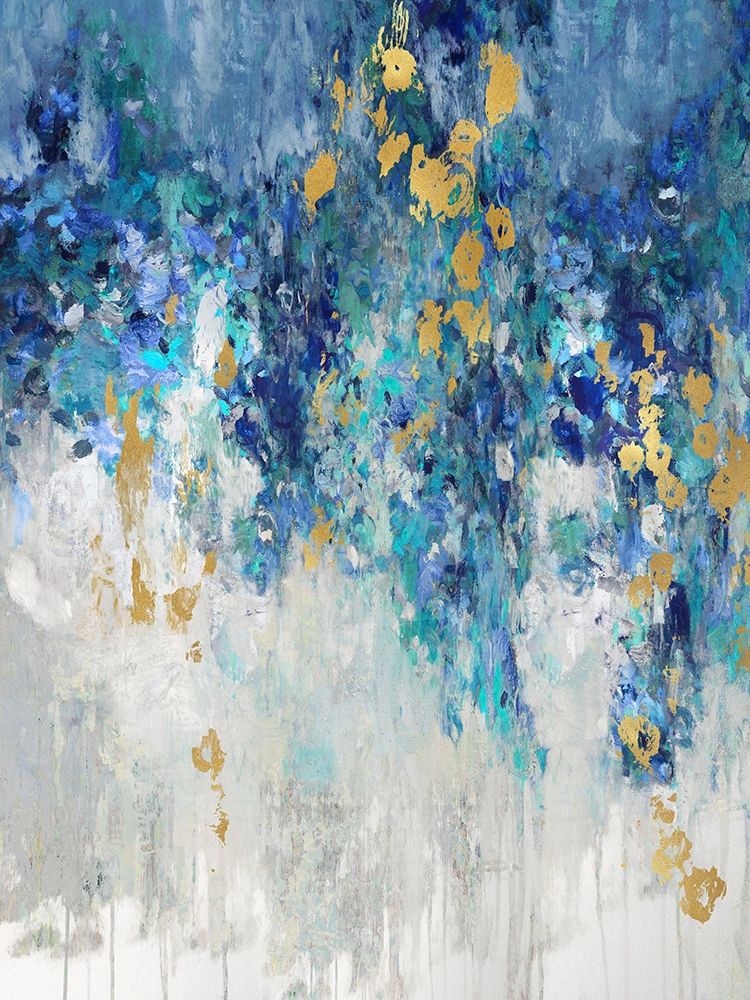 Cascading Blues I art print by Nikki Robbins for $57.95 CAD