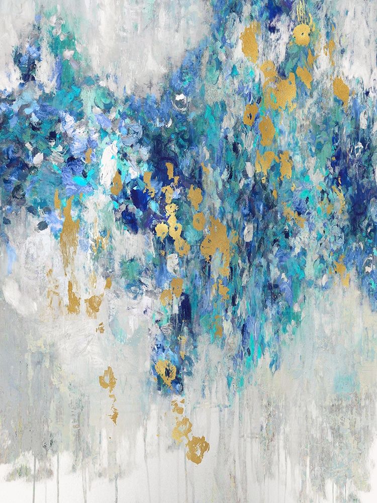 Cascading Blues III art print by Nikki Robbins for $57.95 CAD