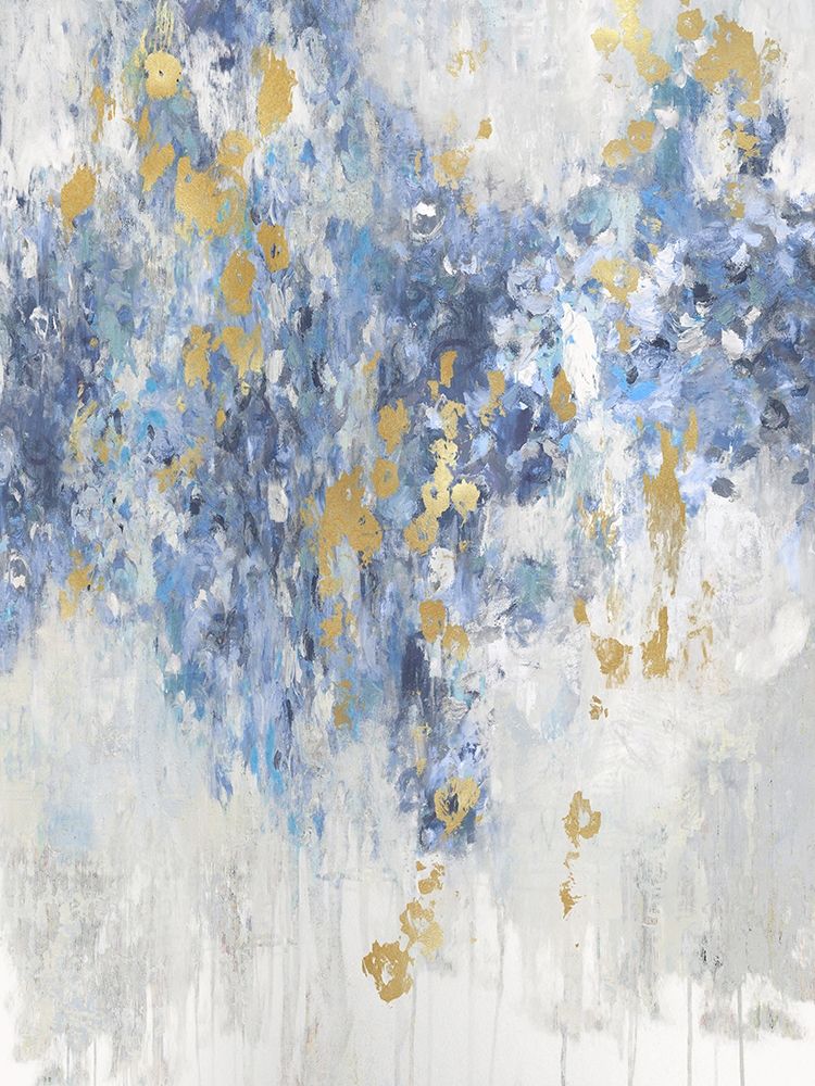 Cascade Indigo with Gold art print by Nikki Robbins for $57.95 CAD
