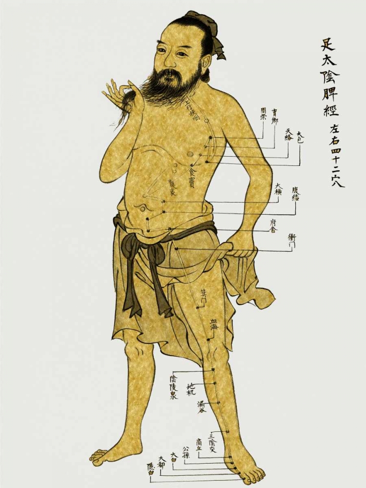 Vintage Acupunture art print by Oliver Jeffries for $57.95 CAD