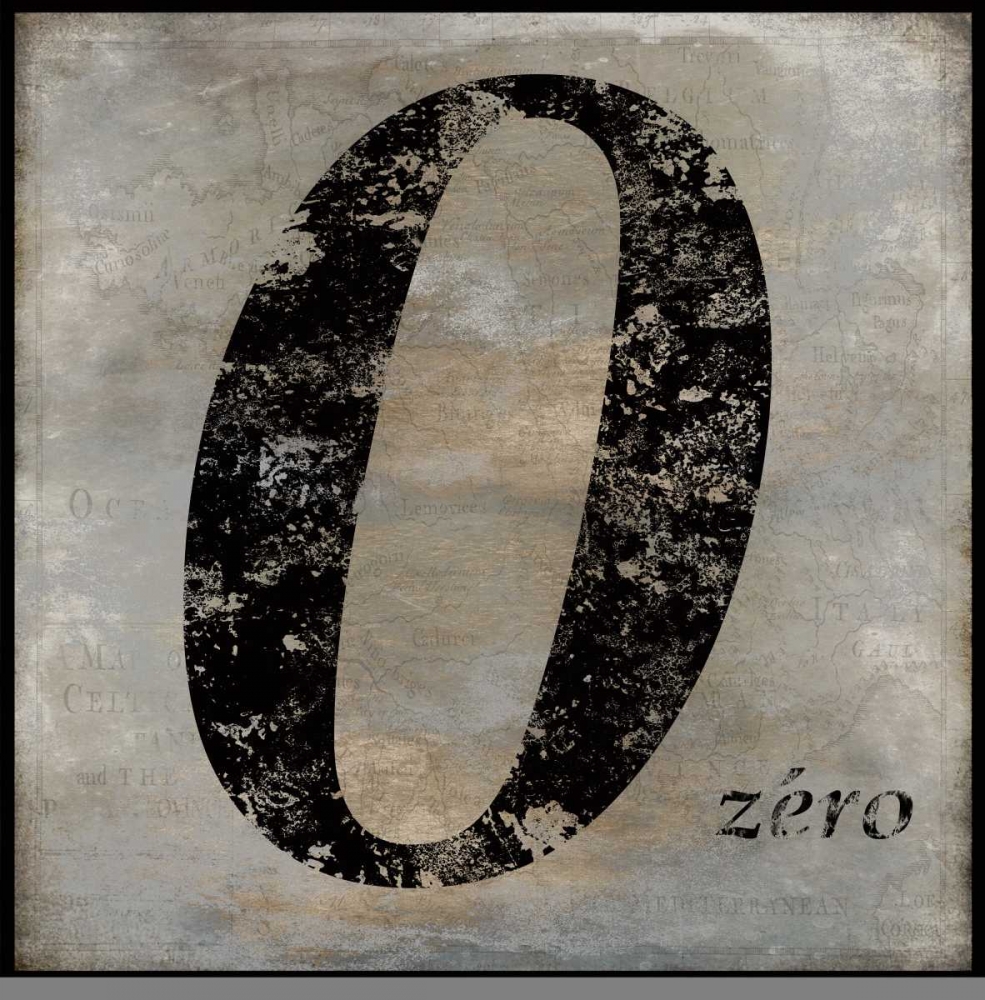 zero art print by Oliver Jeffries for $57.95 CAD