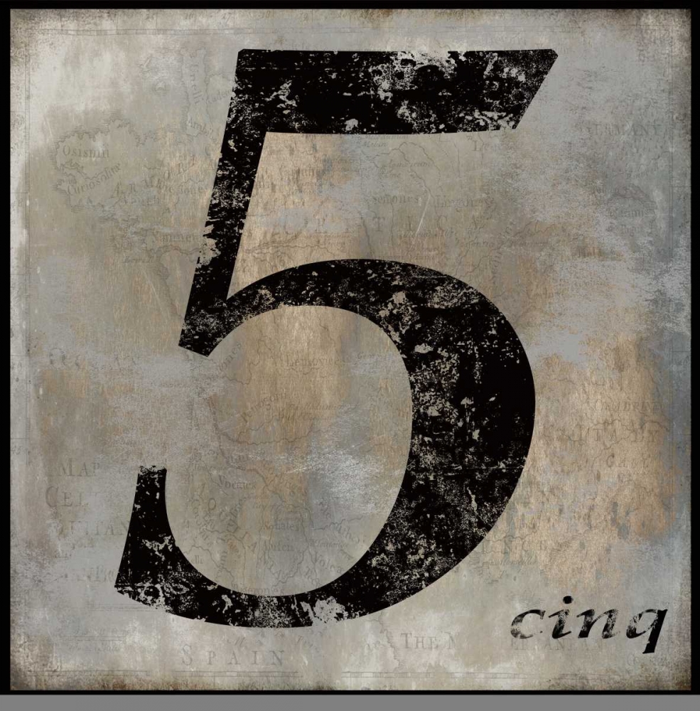 cinq art print by Oliver Jeffries for $57.95 CAD