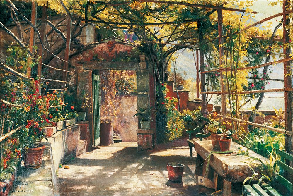 In the Pergola art print by Peder Monsted for $57.95 CAD