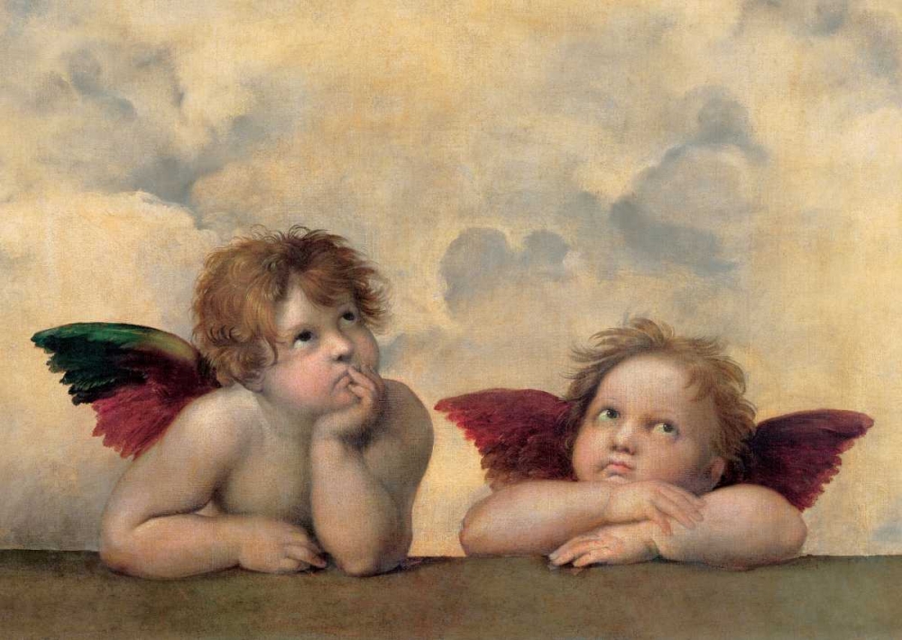 Angeli - Madonna Sistina art print by Raffaello Sanzio for $57.95 CAD