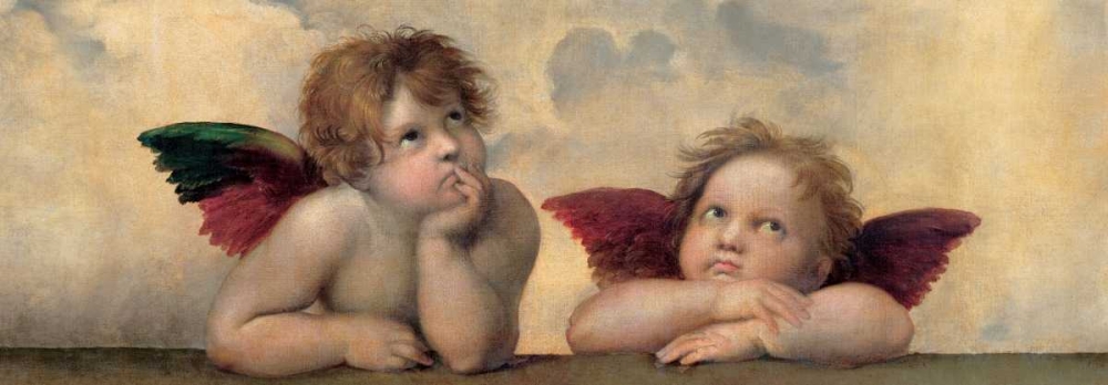 Angeli - Madonna Sistina art print by Raffaello Sanzio for $57.95 CAD